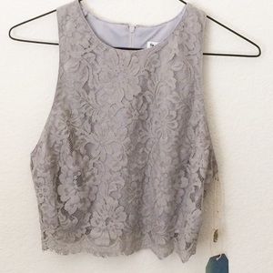 Show Me Your Mumu Elizabeth Lace Crop Top